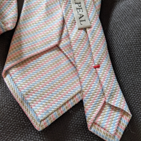 Luxurious N. Peal silk tie hand made in Italy - Picture 4 of 6